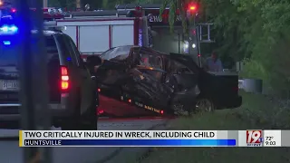 Child Critically Injured in Huntsville Wreck