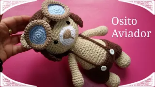 Osito aviador // Teje con GanchiBol // Tutorial paso a paso amigurumi