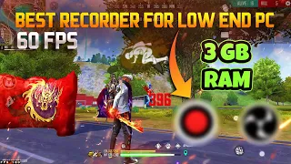 Best recorder for free fire in PC 🔴 | No lag recorder for low end PC 3/4GB ram