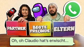 ELTERN, PARTNER, BESTE FREUNDE! Whatsapp Challenge - Among Us Edition! Maximale Verwirrung... 📱