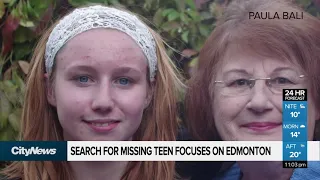 Search for missing teen focuses on Edmonton