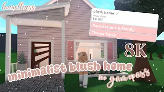 Roblox Bloxburg | 8K Minimalist Blush Home | No-Gamepass | Lourelliass🦋