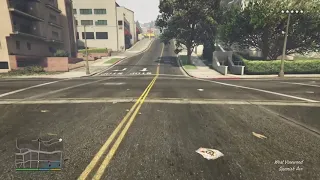 GTA 5 - Crossing the Whole Map on Foot with Max Wanted Level and No Weapons