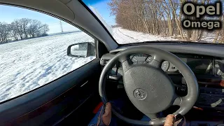 2002 Opel Omega | winter POV test drive