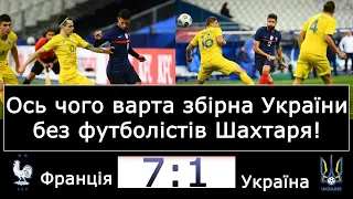 Франція - Україна  7 - 1. Це нокаут! Але результат по грі.