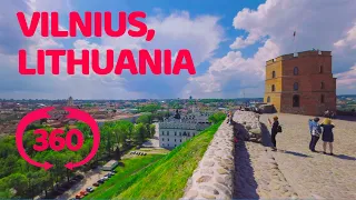Vilnius, Lithuania VR 360 travel video. Вильнюс, Литва.