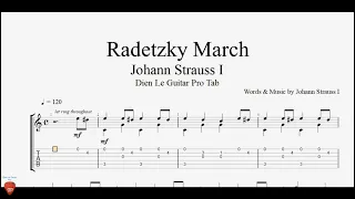 Radetzky March by Johann Strauss I - Guitar with TABs