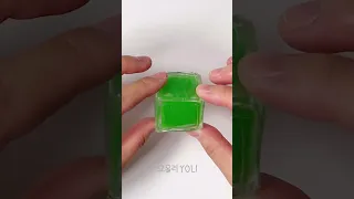 마인크래프트 크리퍼🟩 말랑이 만들기 - DIY Minecraft Creeper Squishy with nano tape #shorts