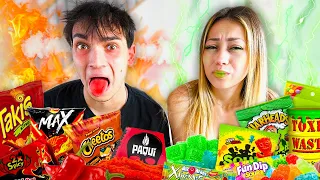 EATING The World’s Spiciest Vs Sourest Foods!