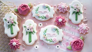 Learn to create Beautiful MOTHER'S DAY FLORAL Cookie Set