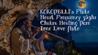 Kokopelli Love Flute Native American 369hz heart Frequency DNA Chakra Healing Pure sound relaxation