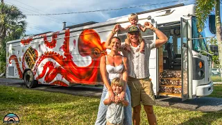 Home on Wheels - Family's DIY Bus Tiny House