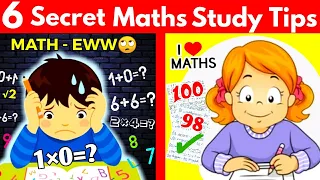 6 Top Effective Tips in 1 video | |Super Tips to Score 100% in Maths || Mathematic Study Tips👩‍🎓