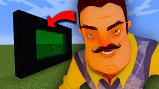 How To Make A Portal To The Hello Neighbor Dimension In Minecraft!
