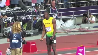 Usain Bolt wins the 200 metre men's final at London 2012