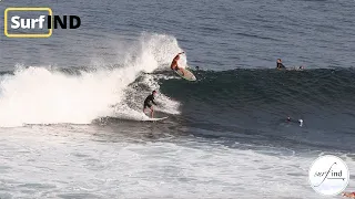 A priority in the most crowded spots in Bali (wave of the day) Uluwatu Aug 21st,2022. Bali surf