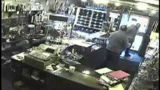 Armed robber caught on camera