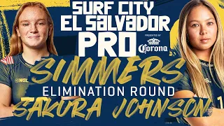 Caitlin Simmers vs Bettylou Sakura Johnson | Surf City El Salvador Pro - Elimination Rnd Heat Replay