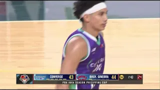 Alec Stockton IGNITES Converge in close 2Q vs Brgy. Ginebra 🔥 | PBA SEASON 48 PHILIPPINE CUP