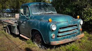 PARKED - Since 1979, Will it RUN and DRIVE??? 1954 Dodge Dually.