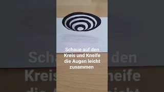 Optische Täuschung der Kreis schwebt 😱😱😱😱