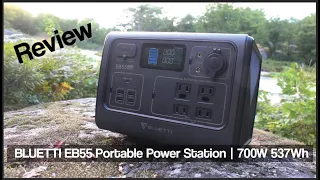 BLUETTI EB55 Portable Power Station | 700W 537Wh  #review #bluetti #offgrid