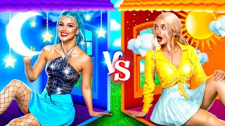 ¡Chica de Día VS Chica de Noche! ¡DESAFÍO DE COLOR!