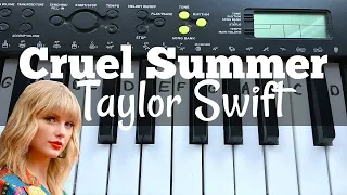 Cruel Summer - Taylor Swift | Easy Keyboard Tutorial With Notes