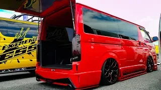 (4K)ESSEX CRS TOYOTA 200 HIACE Custom エセックス ハイエースカスタム エアロキット - SBM大阪2018