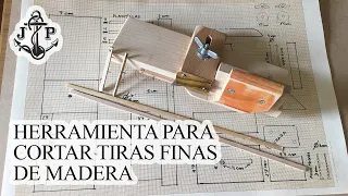 HERRAMIENTA PARA CORTAR MADERA CASERA, PARA MODELISMO, cortar listones, tiras finas, contrachapado.