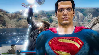 Thor vs Superman - GTA 5 Thor mod - CocoBibu