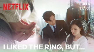 Kim Ji-won is caught secretly admiring her engagement ring | Queen of Tears E12 | Netflix [ENG]