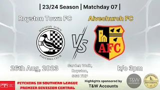 Royston Town vs Alvechurch 09/09/23