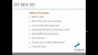 1 - Do it yourself SEO - Search Engine Optimization Tutorial - Part 1