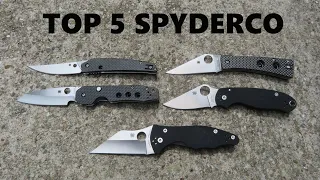 MY BEST SPYDERCOS : TOP 5 SPYDERCO KNIVES AND HONORABLE MENTIONS