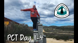 Pacific Crest Trail Day 1-4 Campo to Mt. Laguna