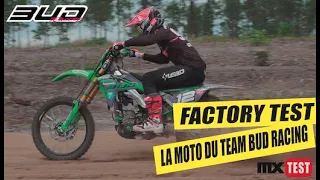 250 KXF Kawasaki  : nous avons testé la moto du Team BUD RACING !