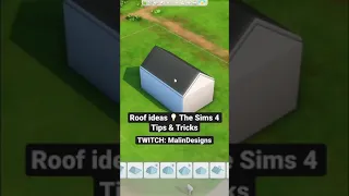 Roof Ideas 💡 The Sims 4 Tips & Tricks #sims4 #short #shorts