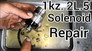 how to 1kz te fuel pump solenoid repairing