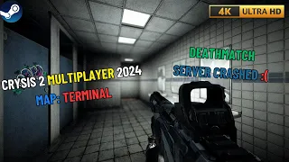 Crysis 2 Multiplayer 2024 PC | Terminal (DeathMatch) - Server Crashed :/ (4K 60 FPS)