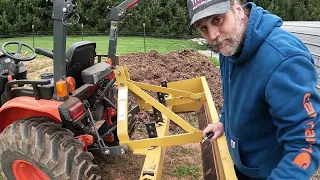 garden prep with the kubota and hand tiller