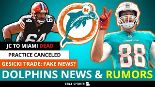 Dolphins Rumors: Mike Gesicki NOT Getting Traded? Dolphins Training Camp News + JC Tretter Retires