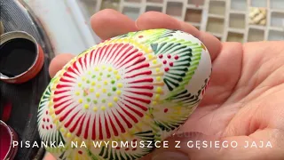 Pisanka na wydmuszce z gęsiego jaja | Malowanie krok po kroku z tłumaczeniem | ENG SUB |