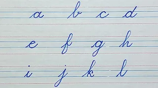 English cursive handwriting practice | How to write abcd in cursive writing #handwriting