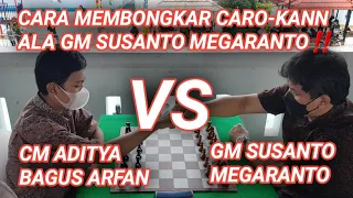 Begini Cara Membongkar Caro-kann Defence nya CM Aditya Bagus Arfan ala GM Susanto Megaranto‼Seru bgt