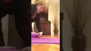 How to fold your yoga mat and keep it clean!