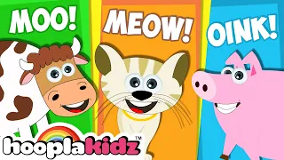 Sounds of Animals Song - HooplaKidz Nursery Rhymes