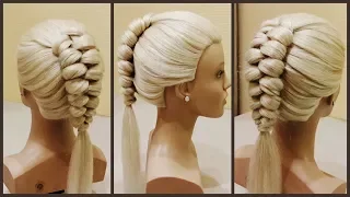 Красивые косы.Голландская коса.Lessons of hairstyles. The Dutch Spit