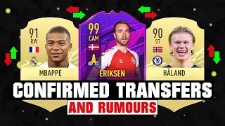 FIFA 22 | NEW CONFIRMED TRANSFERS & RUMOURS! 🤪🔥 ft. Mbappe, Haaland, Eriksen❤️... etc