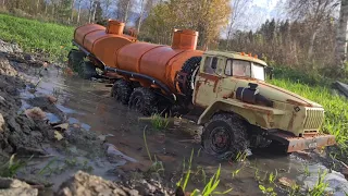 Rc Ural 4320 tank truck 6x6 mudding 1/12